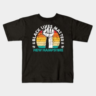 New Hampshire black lives matter political protest Kids T-Shirt